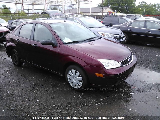 1FAFP34N67W194334 - 2007 FORD FOCUS ZX4/S/SE/SES წითელი ფოტო 1