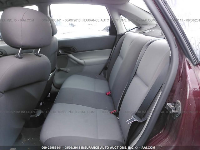 1FAFP34N67W194334 - 2007 FORD FOCUS ZX4/S/SE/SES წითელი ფოტო 8