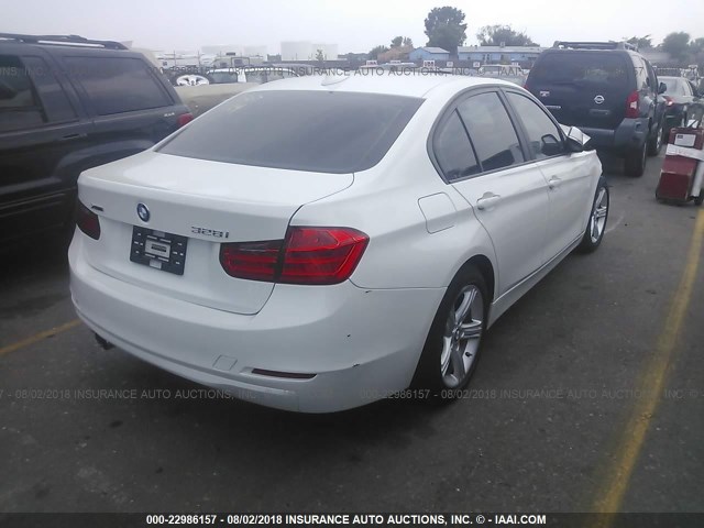 WBA3B5G56ENS09837 - 2014 BMW 328 XI SULEV WHITE photo 4