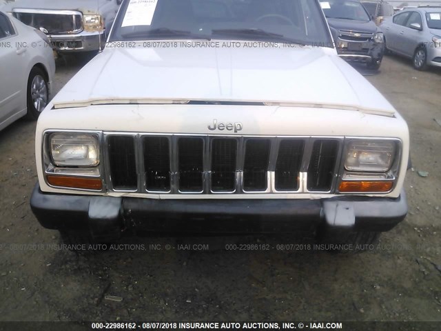 1J4FF48S6YL203386 - 2000 JEEP CHEROKEE SPORT WHITE photo 6