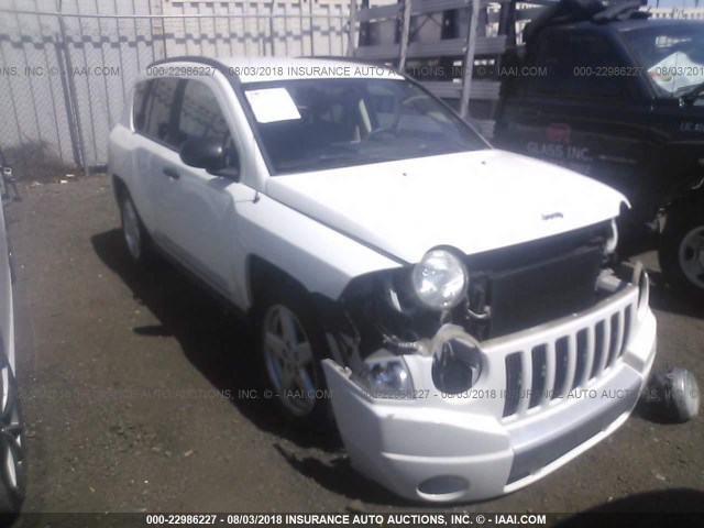 1J8FT57WX7D222744 - 2007 JEEP COMPASS LIMITED WHITE photo 1
