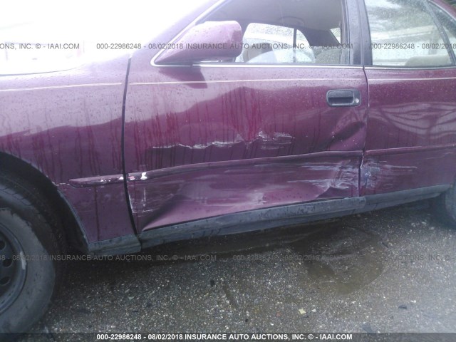 4T1BG12K9TU685777 - 1996 TOYOTA CAMRY DX/LE/XLE MAROON photo 6