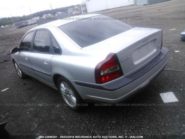 YV1TS92D321248987 - 2002 VOLVO S80 SILVER photo 3