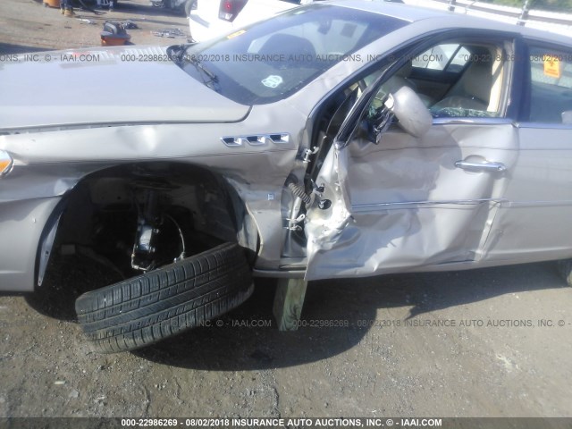 1G4HD57277U204885 - 2007 BUICK LUCERNE CXL TAN photo 6