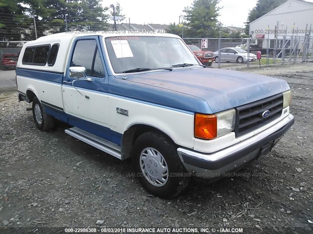 2FTDF15N4JCA90676 - 1988 FORD F150 BLUE photo 1