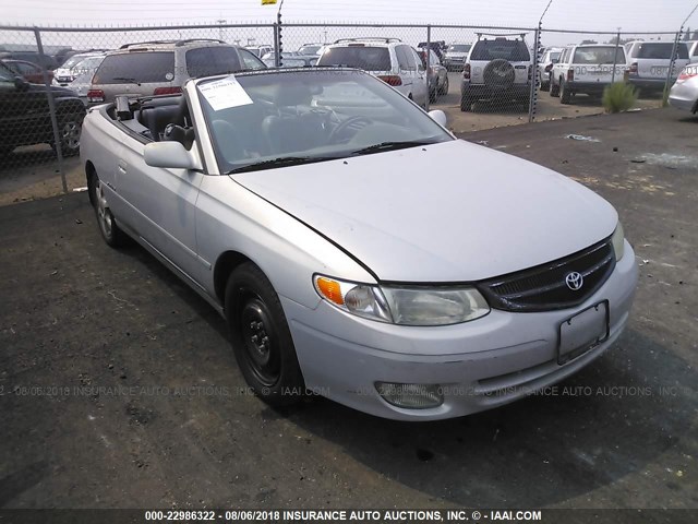 2T1FF28P91C465809 - 2001 TOYOTA CAMRY SOLARA SE/SLE SILVER photo 1
