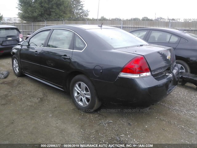 2G1WA5E3XE1135062 - 2014 CHEVROLET IMPALA LIMITED LS GRAY photo 3