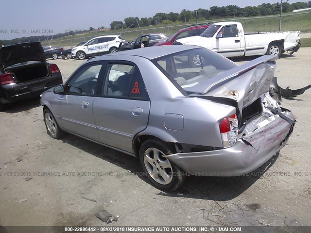 JM1BJ225921593705 - 2002 MAZDA PROTEGE DX/LX/ES SILVER photo 3