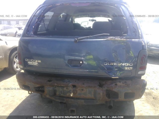 1D4HS48Z53F516690 - 2003 DODGE DURANGO SLT BLUE photo 6