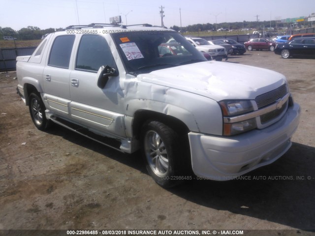 3GNEC12Z55G173912 - 2005 CHEVROLET AVALANCHE C1500 WHITE photo 1