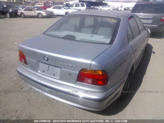 WBADD6326WBW35501 - 1998 BMW 528 I AUTOMATIC SILVER photo 4