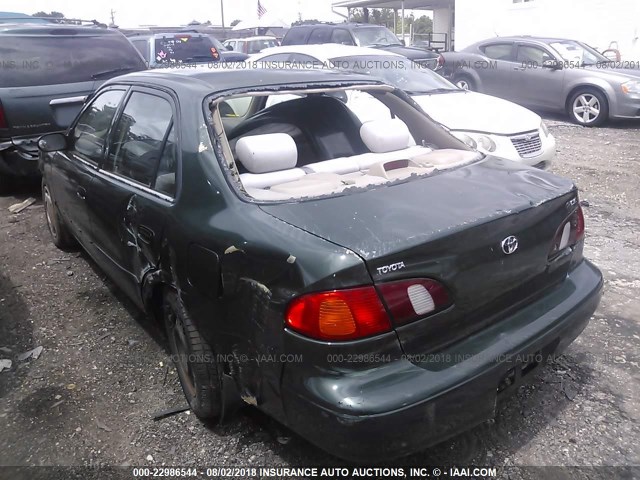 1NXBR12EXYZ412178 - 2000 TOYOTA COROLLA VE/CE/LE 绿色 照片 3