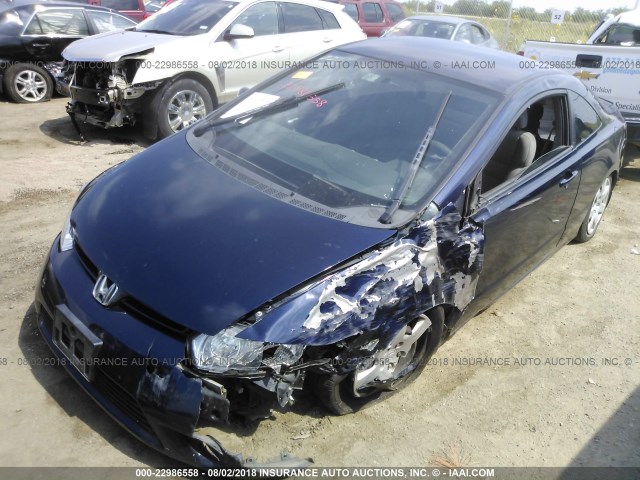 2HGFG11697H542011 - 2007 HONDA CIVIC LX Dark Blue photo 2