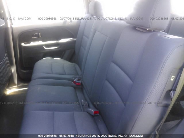 5FNYF28137B025514 - 2007 HONDA PILOT LX GRAY photo 8