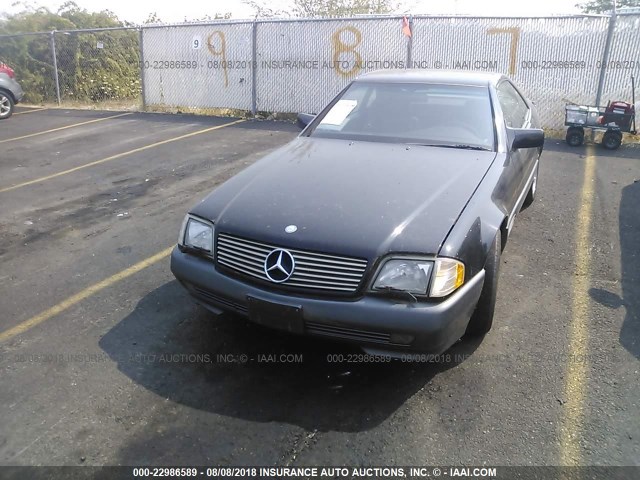 WDBFA67E2SF112535 - 1995 MERCEDES-BENZ SL 500 BLACK photo 2