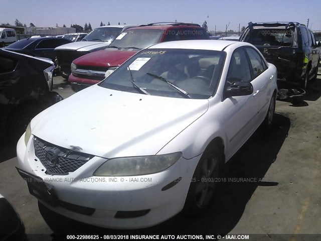 1YVFP80C545N13083 - 2004 MAZDA 6 I Biały zdjęcie 2