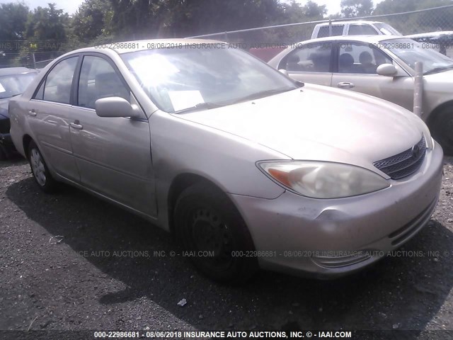 4T1BE32K22U030831 - 2002 TOYOTA CAMRY LE/XLE/SE Qızıl foto 1