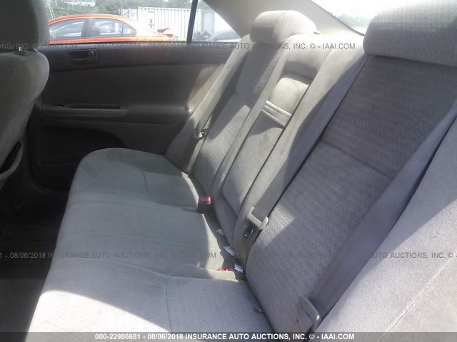 4T1BE32K22U030831 - 2002 TOYOTA CAMRY LE/XLE/SE Qızıl foto 8