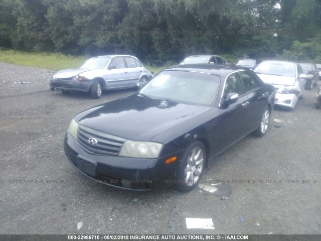 JNKAY41E43M002764 - 2003 INFINITI M45 BLACK photo 2