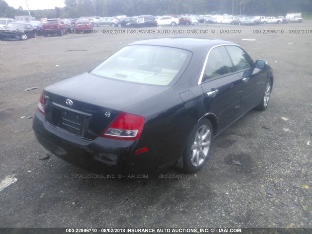 JNKAY41E43M002764 - 2003 INFINITI M45 BLACK photo 4