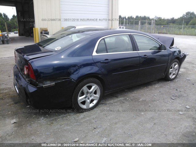 1G1ZG57B79F223176 - 2009 CHEVROLET MALIBU LS ლურჯი ფოტო 4