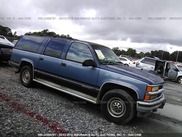 1GNGC26J3VJ341354 - 1997 CHEVROLET SUBURBAN C2500 BLUE photo 1