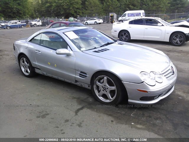 WDBSK74F54F076423 - 2004 MERCEDES-BENZ SL 55 AMG SILVER photo 1