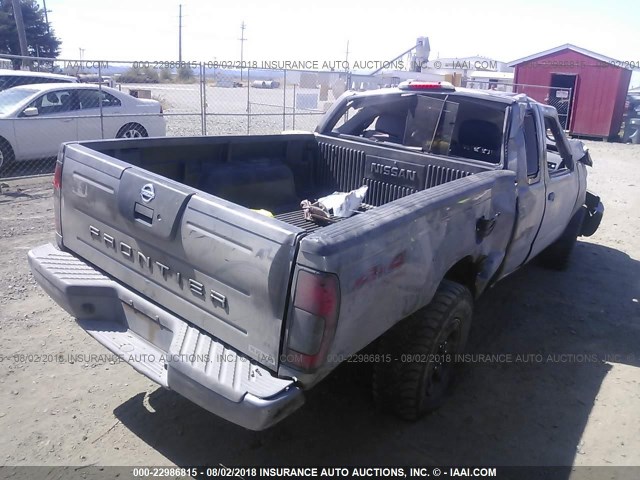 1N6ED26Y94C445518 - 2004 NISSAN FRONTIER KING CAB XE V6 GRAY photo 4