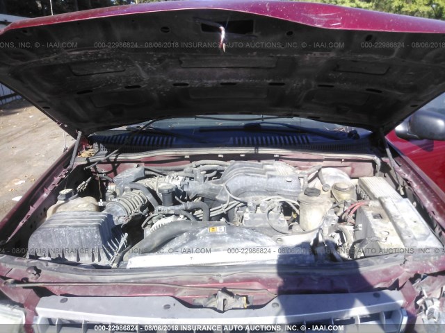 1FMZU73K14ZA50310 - 2004 FORD EXPLORER XLT/XLT SPORT/NBX 红色 照片 10