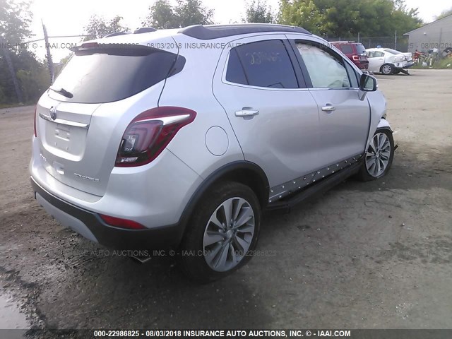 KL4CJASB0HB084815 - 2017 BUICK ENCORE PREFERRED SILVER photo 4