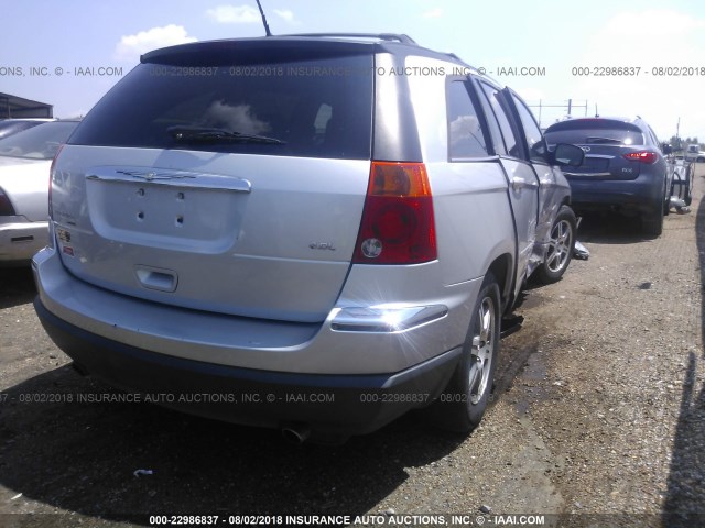 2A8GM68X67R338129 - 2007 CHRYSLER PACIFICA TOURING SILVER photo 4