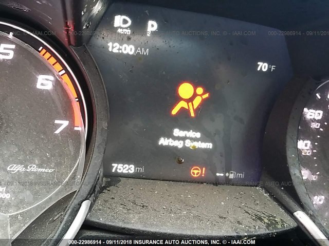 ZARFAEDN7H7553277 - 2017 ALFA ROMEO GIULIA Q4 BLACK photo 7