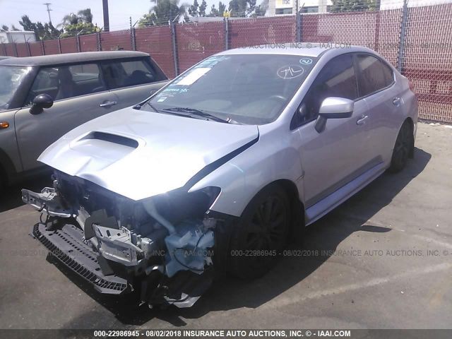 JF1VA1D6XF9816859 - 2015 SUBARU WRX PREMIUM SILVER photo 2