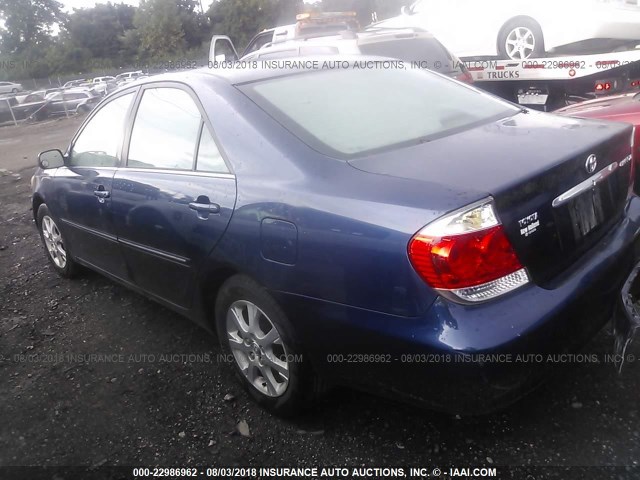 4T1BE30K55U400113 - 2005 TOYOTA CAMRY LE/XLE/SE Mavi foto 3