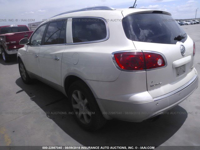 5GALRBED9AJ216260 - 2010 BUICK ENCLAVE CXL WHITE photo 3