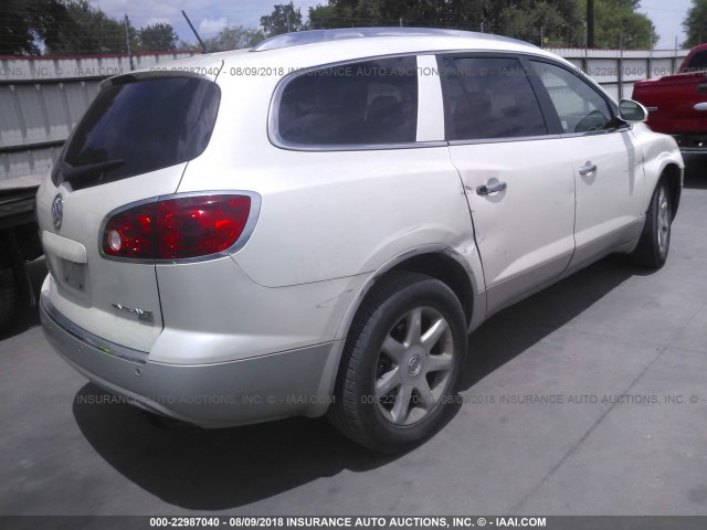 5GALRBED9AJ216260 - 2010 BUICK ENCLAVE CXL თეთრი ფოტო 4