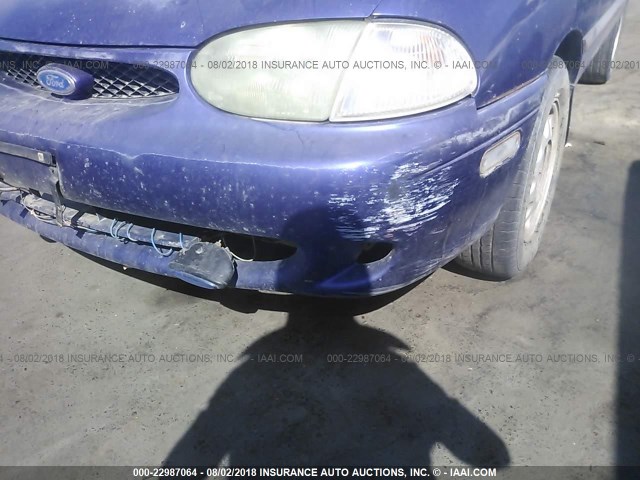 KNJLT05H0V6214765 - 1997 FORD ASPIRE BLUE photo 6