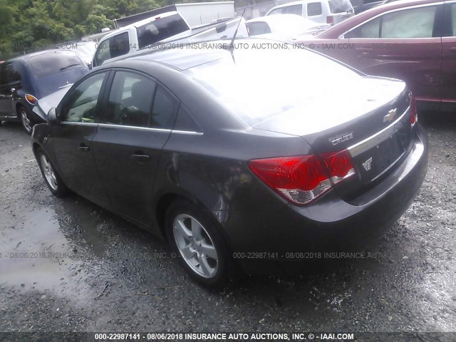 1G1PC5SB6E7125948 - 2014 CHEVROLET CRUZE LT GRAY photo 3