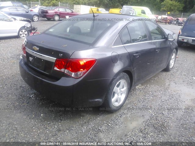 1G1PC5SB6E7125948 - 2014 CHEVROLET CRUZE LT GRAY photo 4