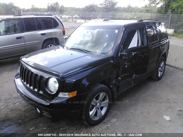 1C4NJPFA0GD811649 - 2016 JEEP PATRIOT LATITUDE BLACK photo 2