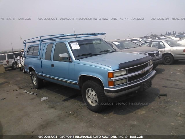 2GCFK29KXR1117395 - 1994 CHEVROLET GMT-400 K2500 BLUE photo 1