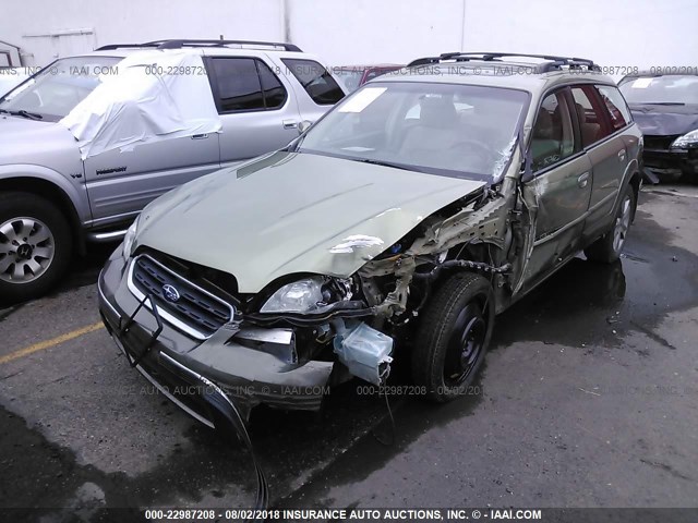 4S4BP62C677345173 - 2007 SUBARU LEGACY OUTBACK 2.5I LIMITED GREEN photo 2