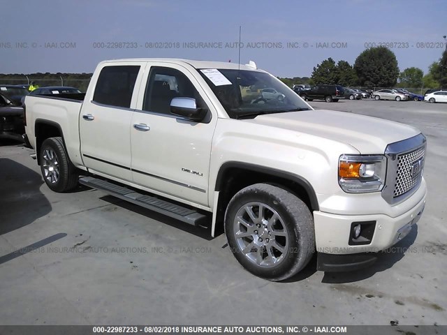 3GTU2WEC0FG114439 - 2015 GMC SIERRA K1500 DENALI WHITE photo 1