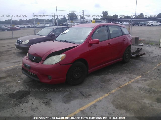 2T1KR32E55C456565 - 2005 TOYOTA COROLLA MATRIX XR RED photo 2