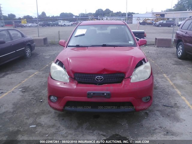 2T1KR32E55C456565 - 2005 TOYOTA COROLLA MATRIX XR RED photo 6