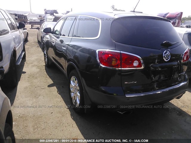 5GAKVCED5BJ274090 - 2011 BUICK ENCLAVE CXL BLACK photo 3