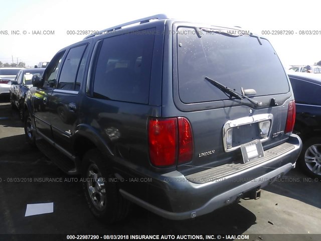 5LMEU27R41LJ11668 - 2001 LINCOLN NAVIGATOR 蓝色 照片 3