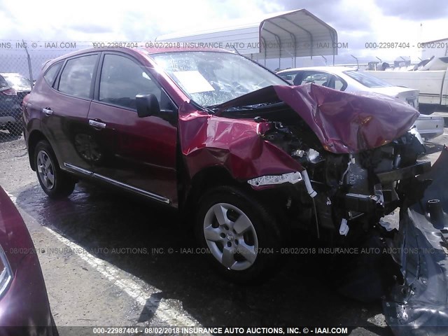 JN8AS5MTXCW294268 - 2012 NISSAN ROGUE S/SV RED photo 1