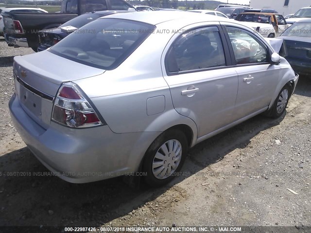 KL1TD5DE8BB129963 - 2011 CHEVROLET AVEO LS/LT 银色 照片 4