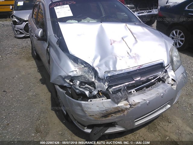 KL1TD5DE8BB129963 - 2011 CHEVROLET AVEO LS/LT 银色 照片 6